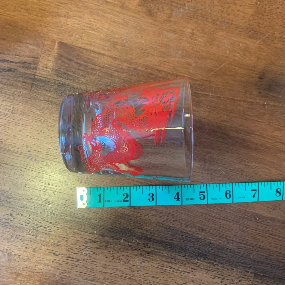 Red Glass Drinkware for Dining - Picture 6 of 7